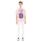 SHORT SLEEVE CREW NECK TEE "PASTEL LOGO" IN CANDY PINK