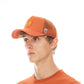 CLEAN LOGO MESH BACK TRUCKER CURVED VISOR IN RUST