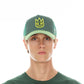 CLEAN LOGO MESH BACK TRUCKER CURVED VISOR IN PINE