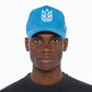 Cult's Clean Logo Mesh Back Trucker Hat in Aqua Blue