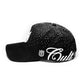 Cult's Exclusive "Crystals" 5 Panel A Frame Trucker Hat in Black 625BC-CC03A
