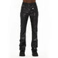 Cult's Lenny Bootcut 603 Jeans in Black Faux Leather 625B10-LB5C