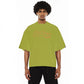 Cult's Oversized Heavyweight Boxy Fit Short Sleeve Crew Neck Tee "Cult Stacked" in Green Oasis SKU: 625B11-K50A-XS