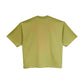 Cult's Oversized Heavyweight Boxy Fit Short Sleeve Crew Neck Tee "Cult Stacked" in Green Oasis SKU: 625B11-K50A-XS