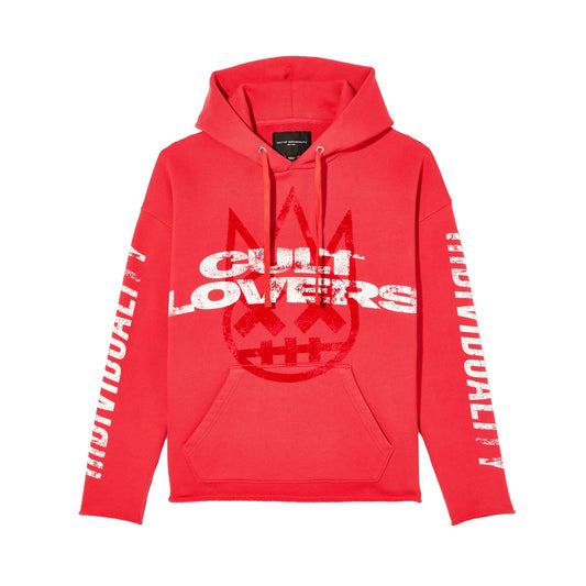 Cult's Pullover Novelty Hoody "Cult Lovers" in Rogue Red 625B12-PH18A