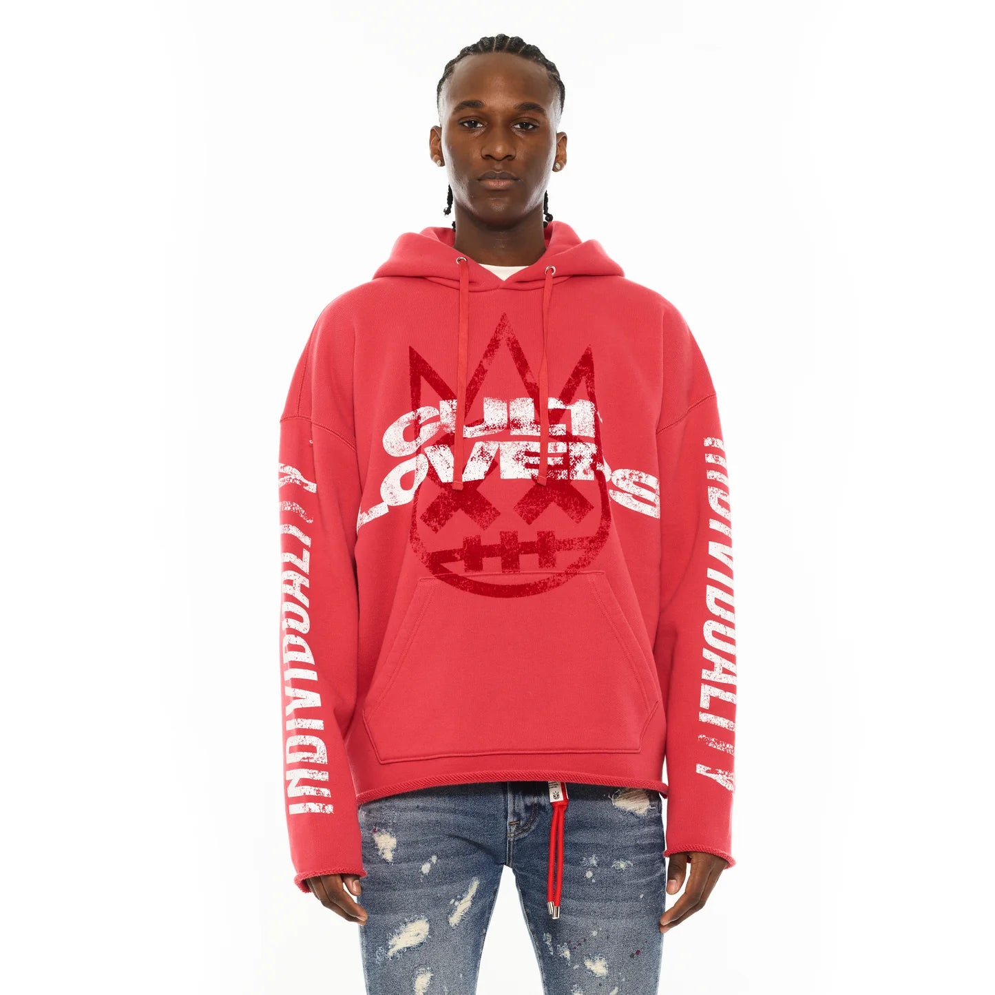 Cult's Pullover Novelty Hoody "Cult Lovers" in Rogue Red 625B12-PH18A