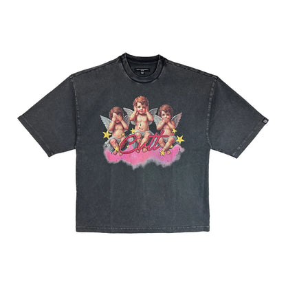 black t-shirt
