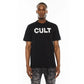 Cult's Heavyweight Short Sleeve Crew Neck Tee "Trippy" in Black  625B7-K46A-XS