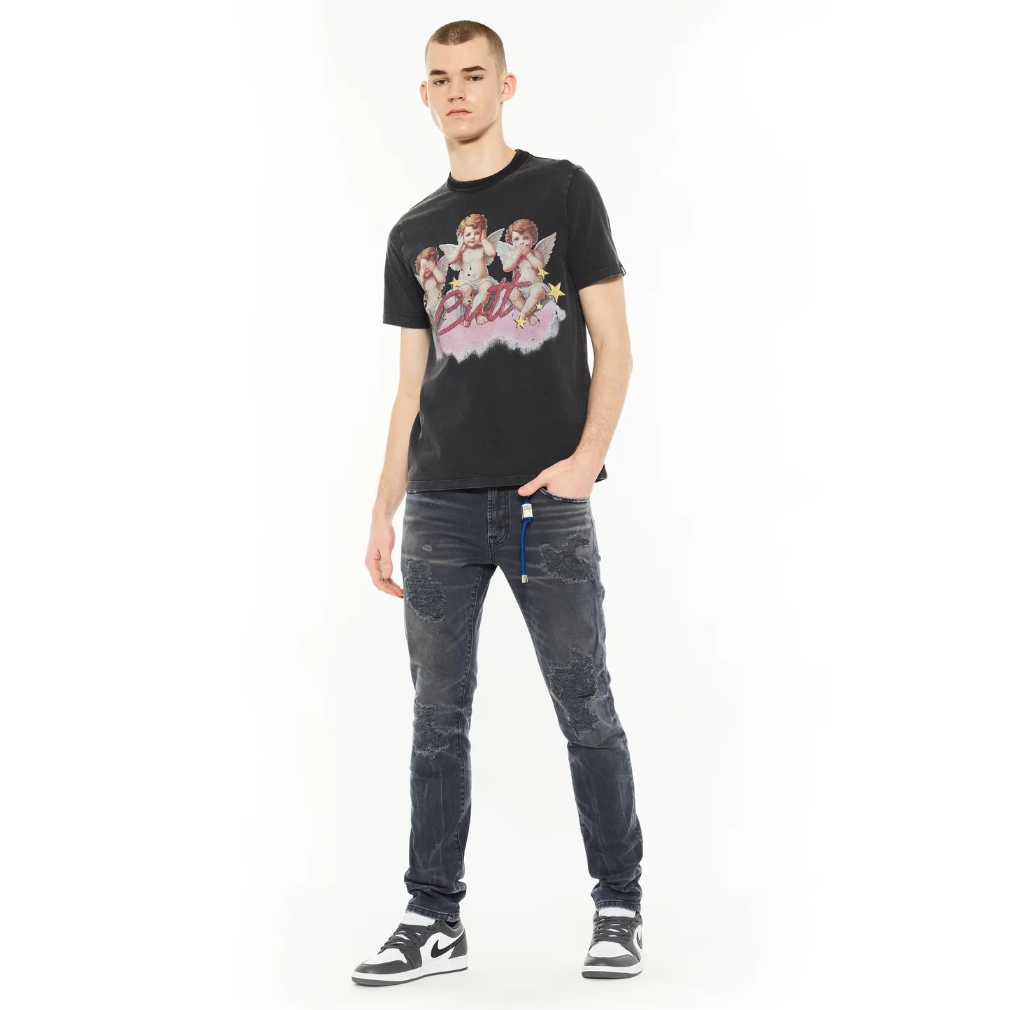 Cult's Rocker Slim 602 Jeans in Noir  625B7-RS3D