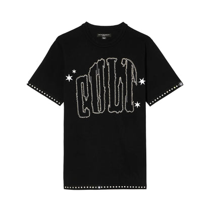 Cult x El Alfa Premium Short Sleeve Crew Neck Tee "Paisley" in Black 625B8-K28A