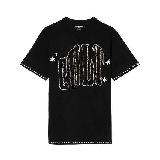Cult x El Alfa Premium Short Sleeve Crew Neck Tee "Paisley" in Black 625B8-K28A