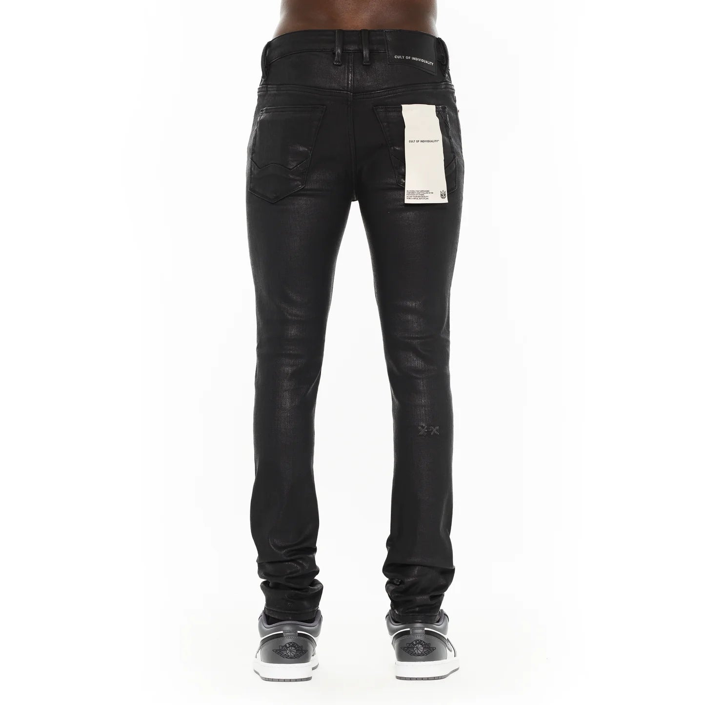 Cult's Punk Super Skinny 601 Jeans in Black Coated 625B9-SS1G