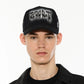 Cult's Logo Mesh Back Trucker Hat "Instruments" in Black 625BC-CH103A