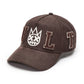 Cult's Logo Mesh Back Trucker Hat "Cult Chenille Suede" in Chocolate  625BC-CH105A