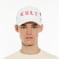 Cult's Logo Mesh Back Trucker Hat "Cult Community" in Winter White 625BC-CH108A