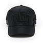 Cult's Cult X El Alfa Logo 5 Panel A Frame Trucker Hat "Flower" in Black 625BC-CH112A