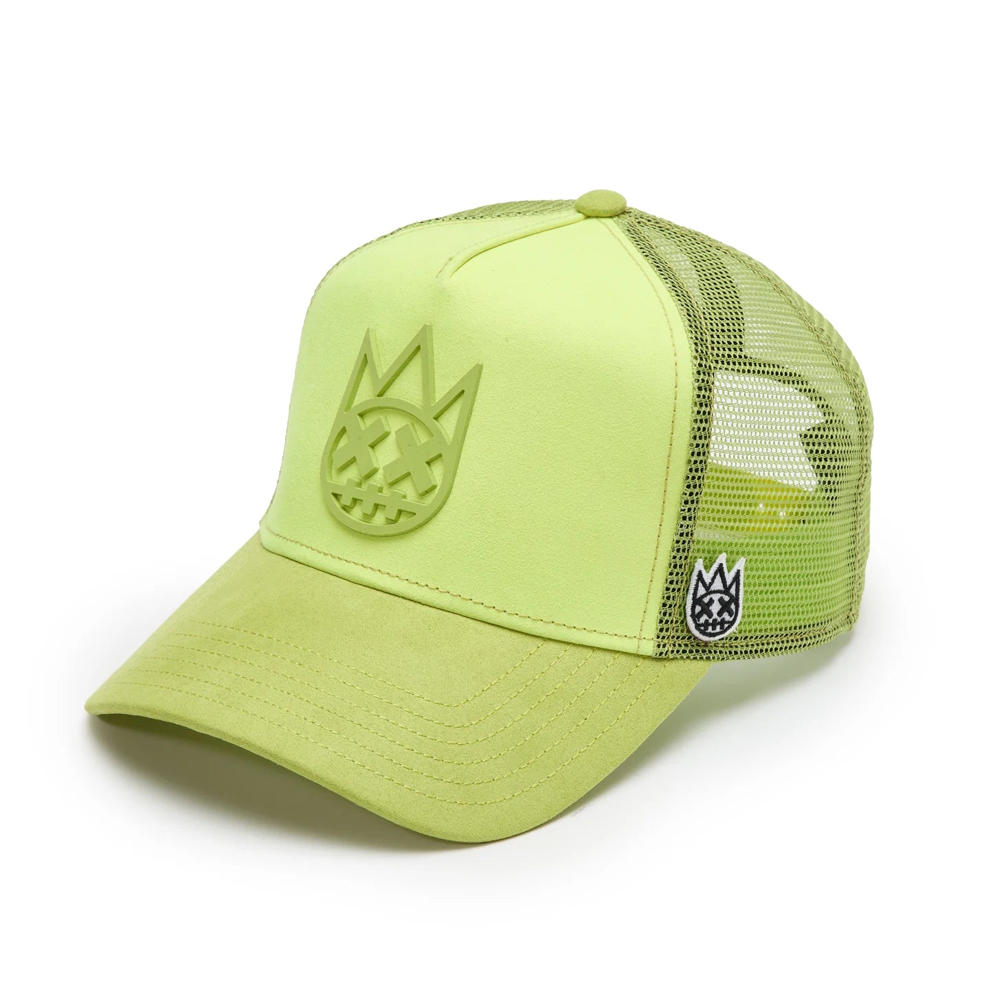 Cult's Logo Mesh Back Trucker Hat "Shimuchan" in Neon Yellow 625BC-CH56A