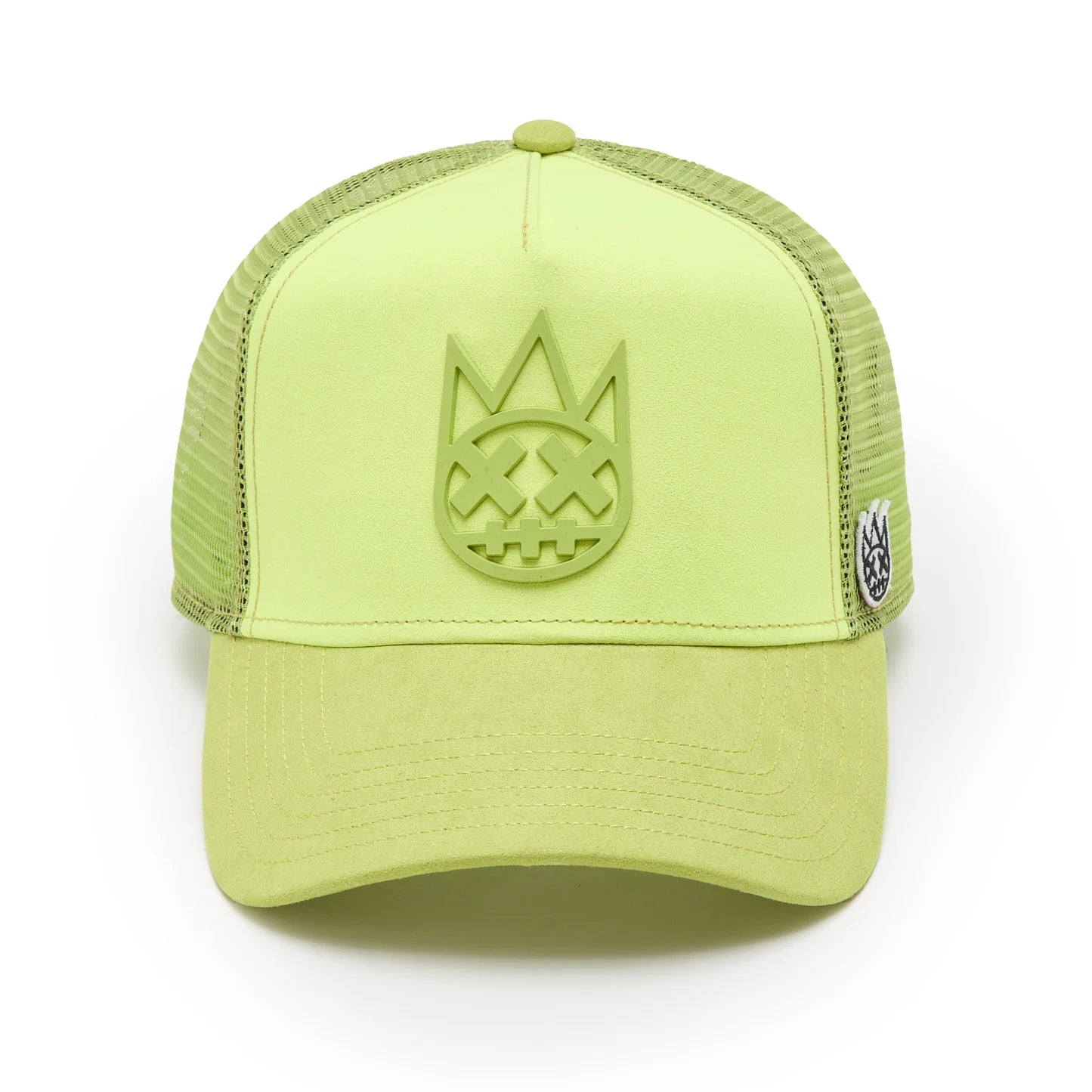 Cult's Logo Mesh Back Trucker Hat "Shimuchan" in Neon Yellow 625BC-CH56A