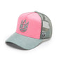 Cult's Logo Mesh Back Trucker Hat "Shimuchan" in Hot Pink 625BC-CH57A