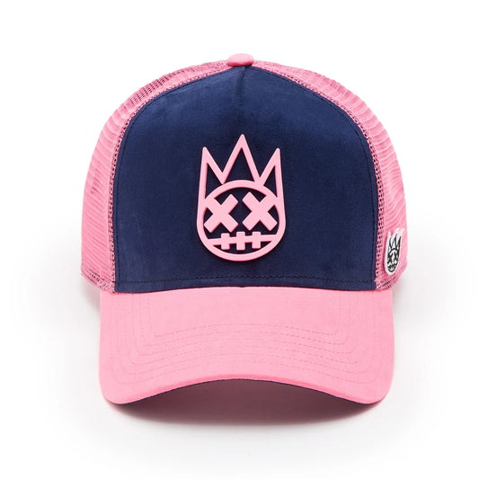 Cult's Logo Mesh Back Trucker Hat "Shimuchan" in Midnight Blue 625BC-CH59A