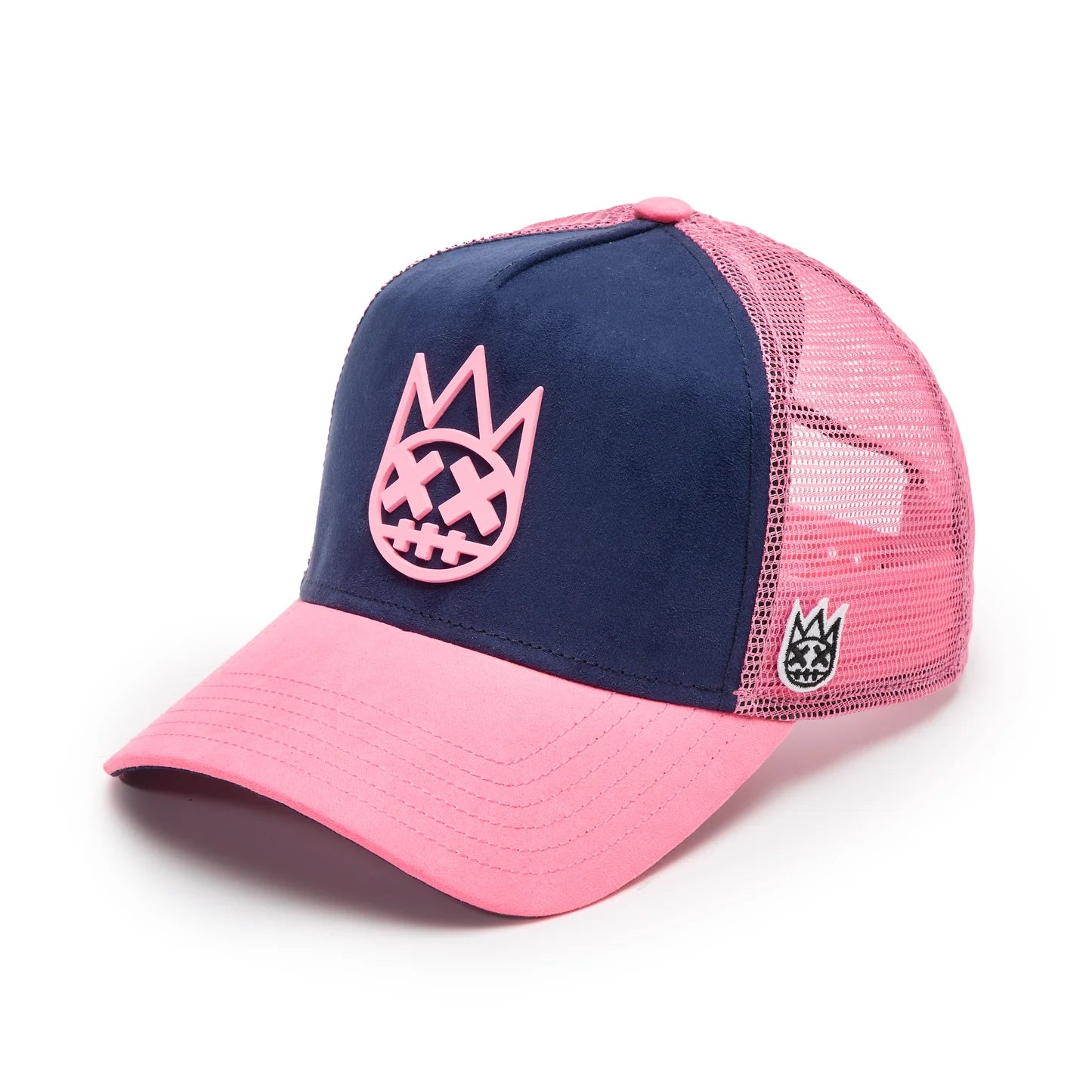 Cult's Logo Mesh Back Trucker Hat "Shimuchan" in Midnight Blue 625BC-CH59A