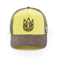 Cult's Logo Mesh Back Trucker Hat "Shimuchan" in Green Sheen 625BC-CH62A