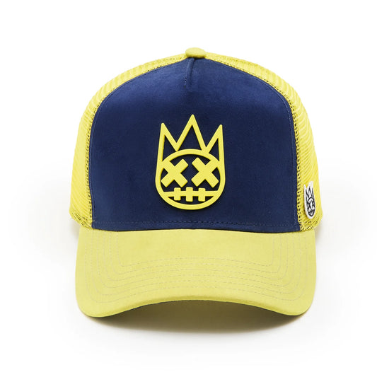 Cult's Logo Mesh Back Trucker Hat "Shimuchan" in Midnight Blue 625BC-CH63A