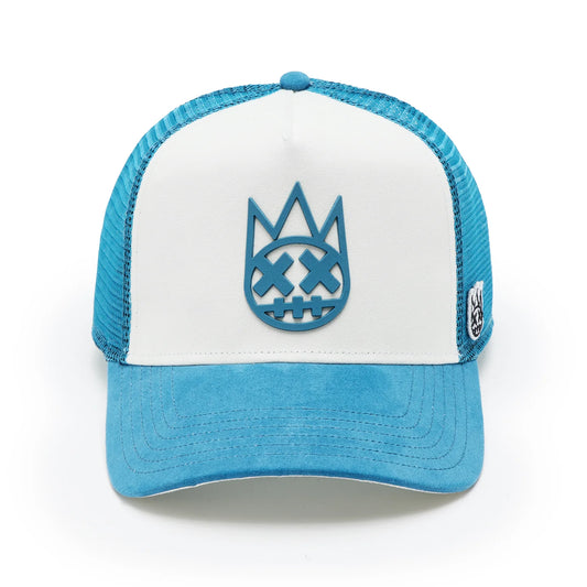 Cult's Logo Mesh Back Trucker Hat "Shimuchan" in Winter White SKU: 625BC-CH64A-ONE