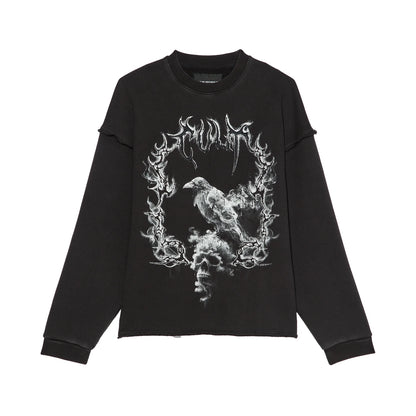 Cult's Novelty Fleece Crew Sweatshirt in Vintage Charcoal 626A1-FC16A