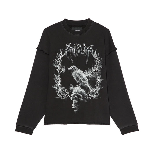 Cult's Novelty Fleece Crew Sweatshirt in Vintage Charcoal 626A1-FC16A