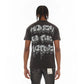 Cult's Short Sleeve Crew Neck Tee "Money Is The Motive" in Vintage Charcoal 626A1-K27A