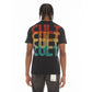 Cult's Heavyweight Short Sleeve Crew Neck Tee "Billiards" in Black SKU: 626A4-K29A