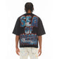 Cult's Oversized Short Sleeve Crew Neck Tee "Sea Of Sorrow" in Black 626A5-K34A