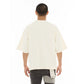 Cult's Oversized Short Sleeve Crew Neck Tee "Scribble Logo" in Winter White S626A5-K39A