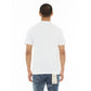 Cult's Oversized Short Sleeve Crew Neck Tee "Artificial Paradise" in White 626A5-K47A