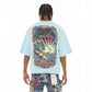 Cult's Oversized S/S Crew Neck Tee Summer Of Something Special 2026 in Blue Glow  626A5-K48A