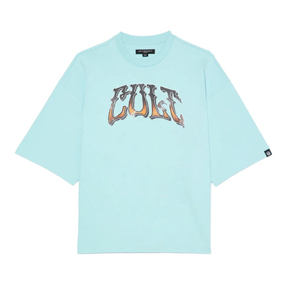 Cult's Oversized S/S Crew Neck Tee Summer Of Something Special 2026 in Blue Glow  626A5-K48A