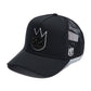 Cult's Logo Mesh Back Trucker Hat In Black 626AC-CH50A