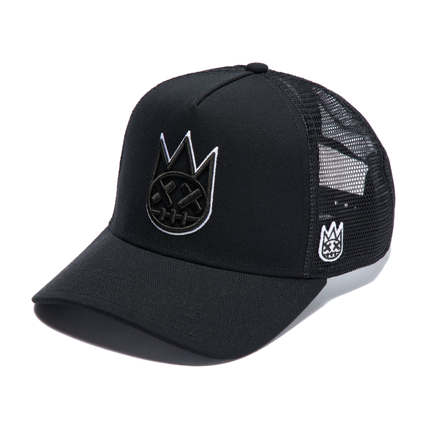 Cult's Logo Mesh Back Trucker Hat In Black 626AC-CH50A