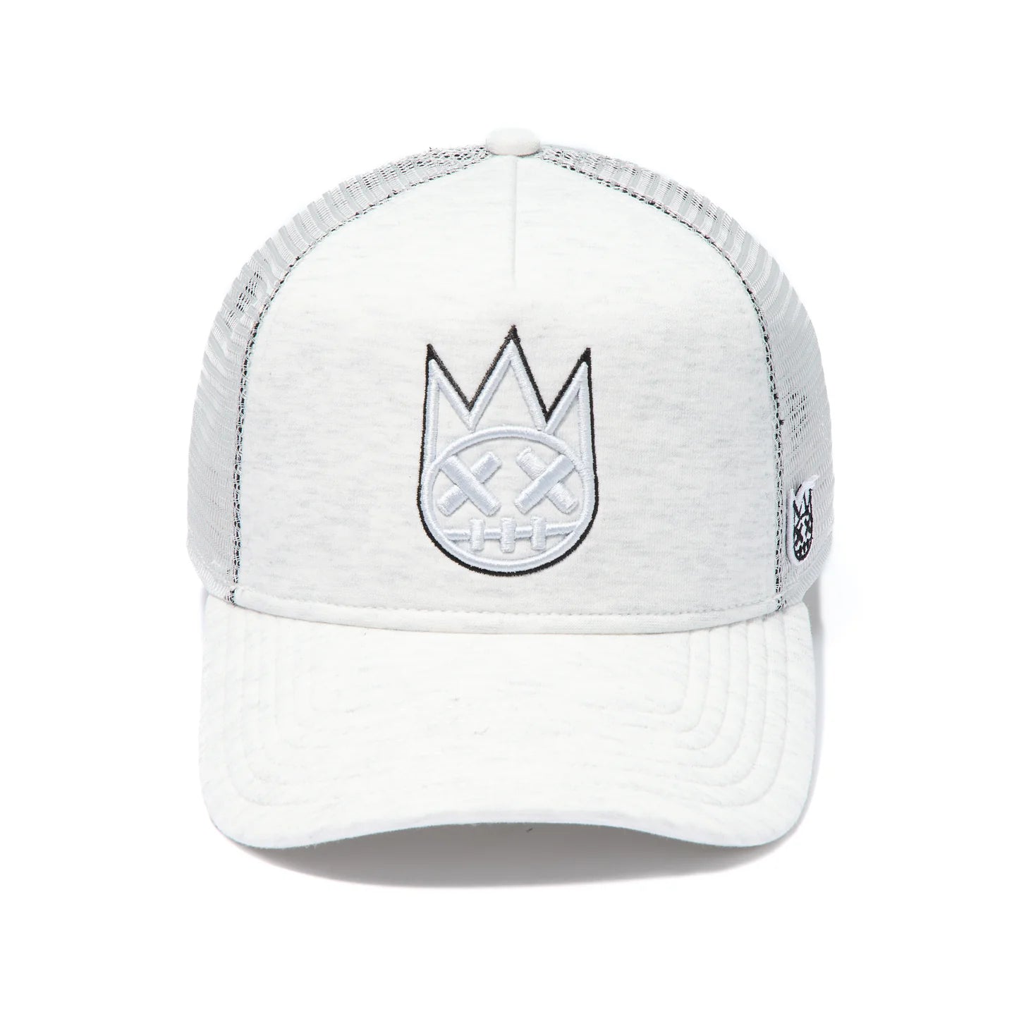 Cult's Mesh Back Trucker Hat "Paisley" In Winter White  626AC-CH60A