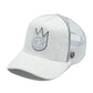 Cult's Logo Mesh Back Trucker Hat In Heather Grey 626AC-CH51A