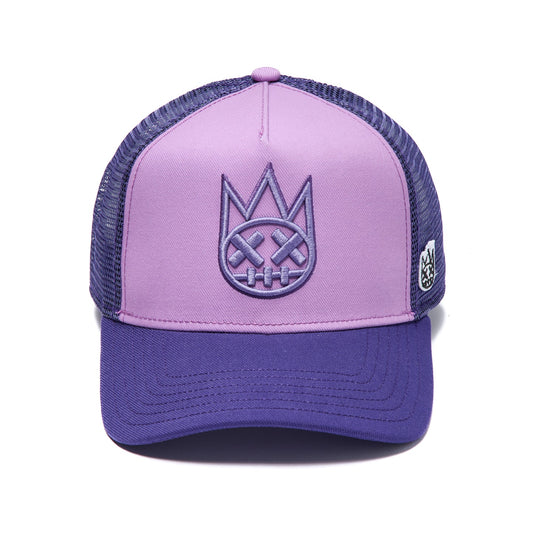Cult's Logo Mesh Back Trucker Hat In Dusty Lavender 626AC-CH55A