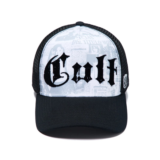 Cult's Mesh Back Trucker Hat "Propaganda" In White 626AC-CH57A