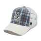 Cult's Mesh Back Trucker Hat "Plaid" In Blue Plaid  626AC-CH64A