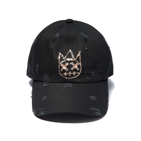 Cult's Dad Hat Sequin Logo In Black  626AC-CH76A