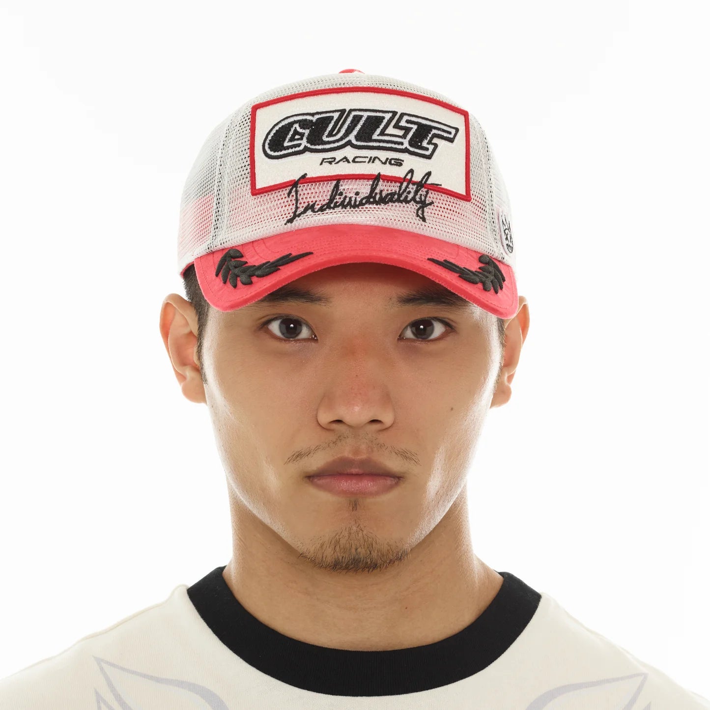 Cult's All Over Mesh Trucker Hat In Winter White 626AC-CH77A