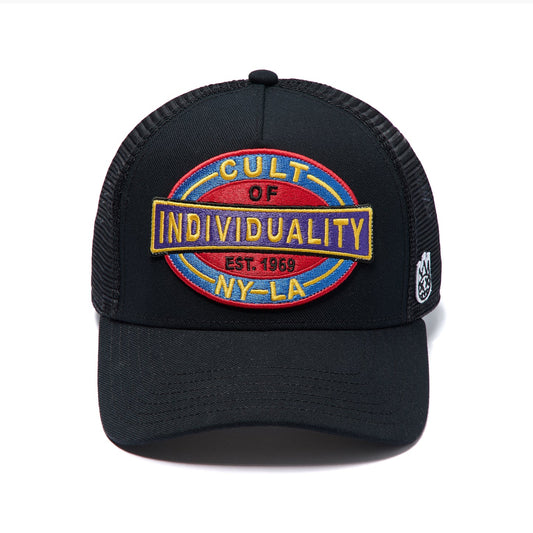 Cult's Oversized Patch Hat In Black 626AC-CH78A