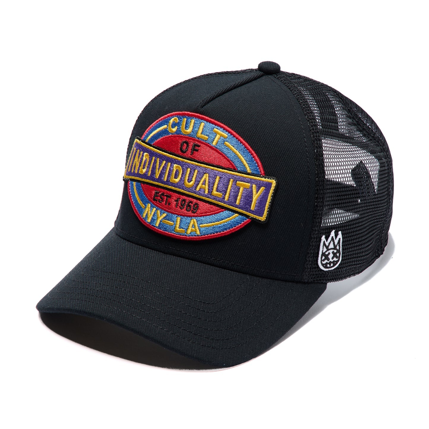Cult's Oversized Patch Hat In Black 626AC-CH78A