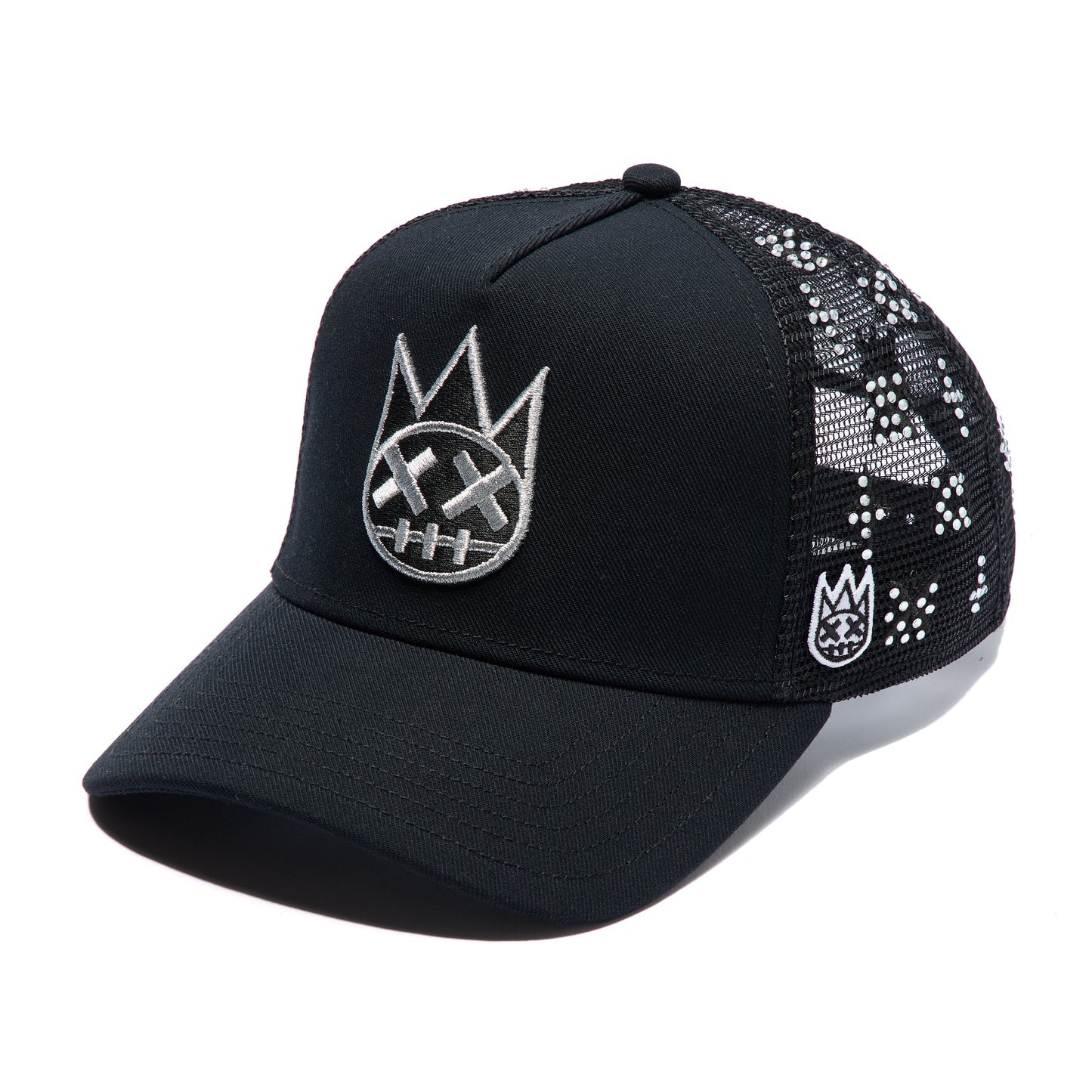 Cult's Repeat Pattern With Crystals Hat In Black 626AC-CH79A