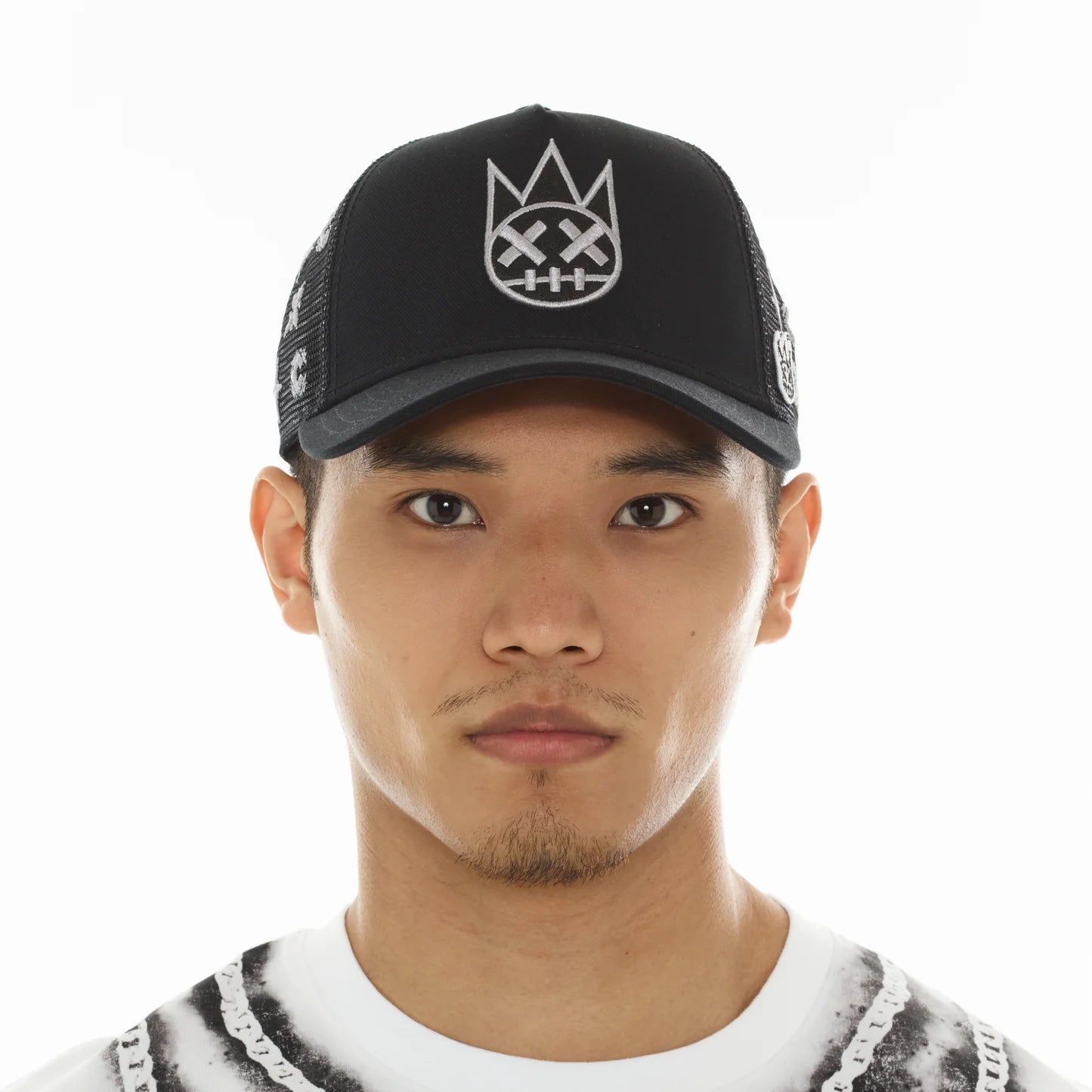 Cult's Repeat Pattern Monochromatic Hat In Black 626AC-CH80A